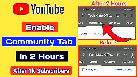 How To Enable Community Tab On YouTube | Community Tab Enable Kaise Kare | Enable Community Tab 2021