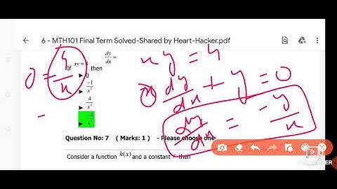 MTH101 final 40 Quiz 2nd vedio| Virtual University|