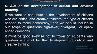 7 Principle in Formulating Learning Objectives