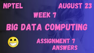Celebrity Assignment 7 | Big Data Computing Week 7 | NPTEL @HanumansView Wealth