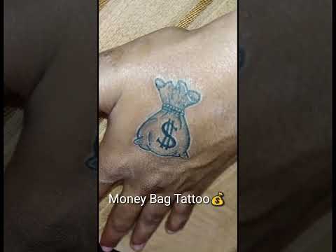 Money Bag Tattoos Wealth Ambition and Artistry  Art and Design