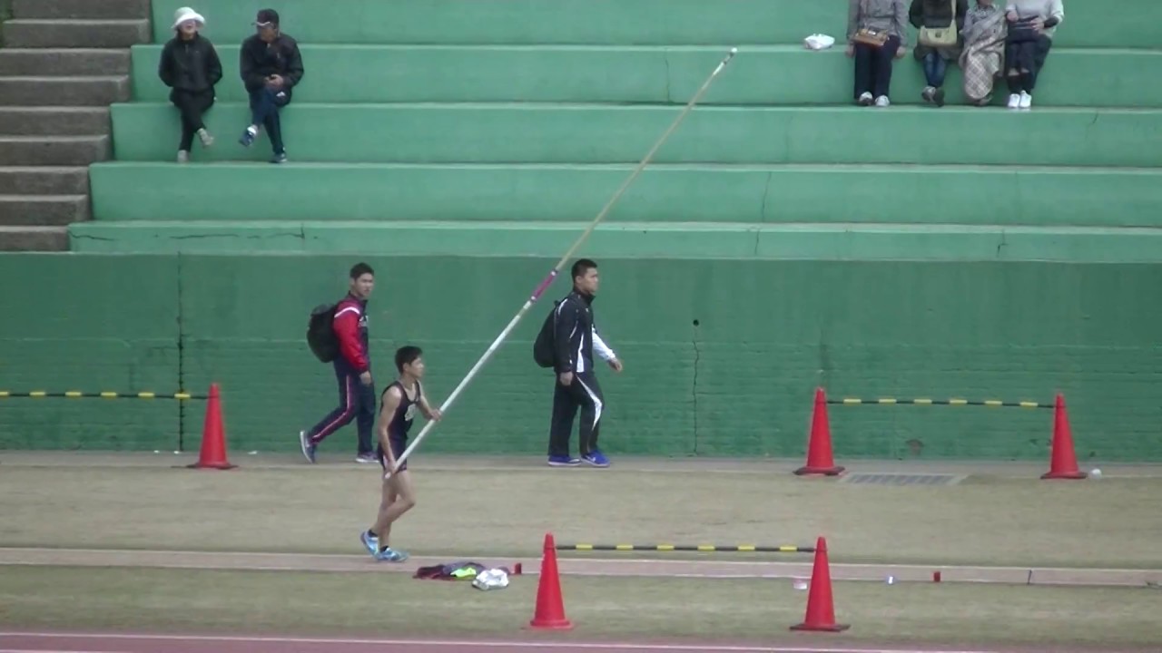 20180415西日本記録会 高校男子棒高跳び決勝(齋藤温輝(小倉工)4m10