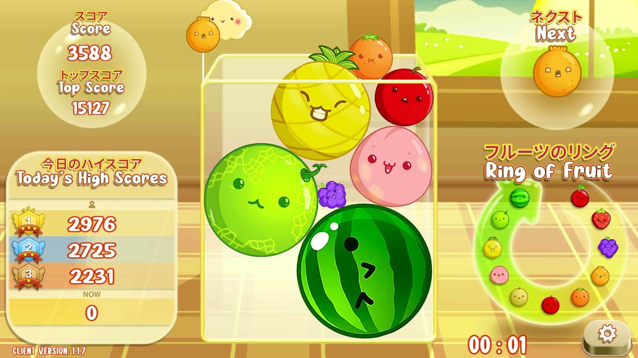 スイカゲーム】🍊🍉 ついに3000点超えの超高得点をゲット！#607 - YouTube