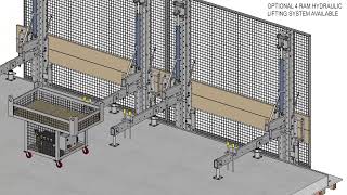 Acrow Screen System Install with Platforms