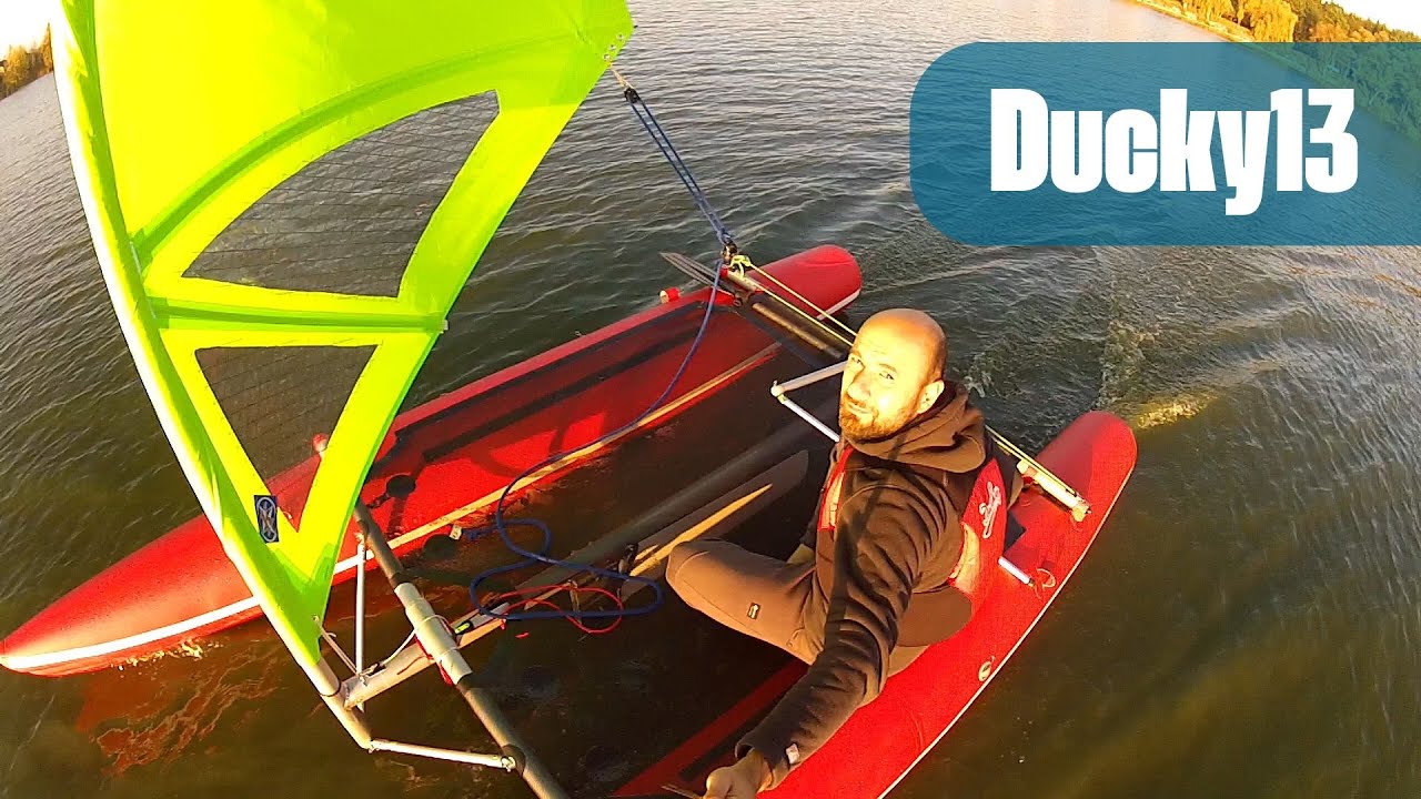 ⁣On board of the Ducky13 inflatable sailing catamaran / Надувний вітрильний катамаран