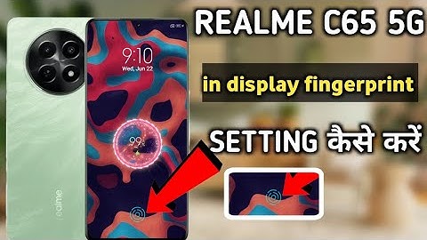 Realme c65 5g display fingerprint lock kaise lagaye|| Realme c65 in display fingerprint lock setting