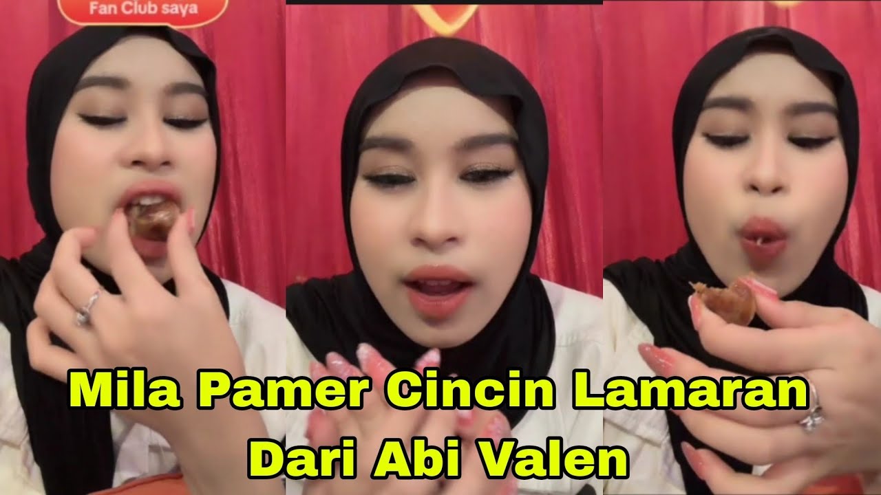 MILA PAMER CINCIN LAMARAN DARI ABI VALEN, KAK MONIC BAPER