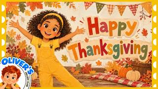 Thanksgiving Dance for Kids  | Let's be Thankful and Kind 🍁