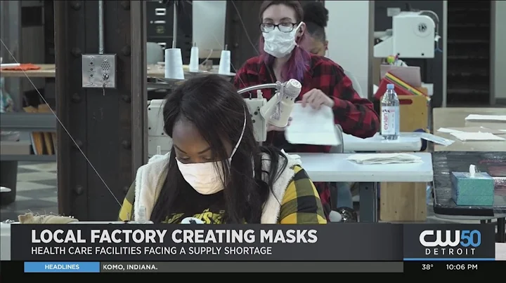 Local Factory Creates Masks For Health Care Professionals Amid Coronavirus Outbreak