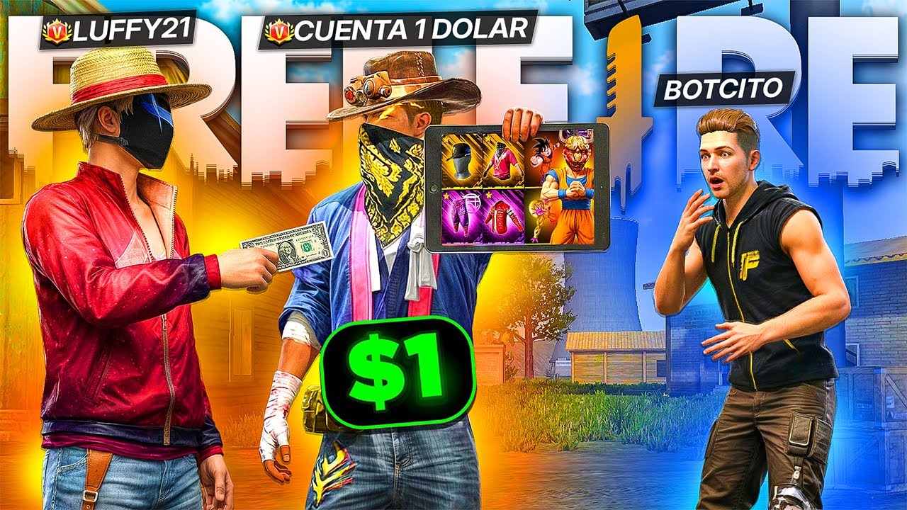 LE COMPRÉ UNA CUENTA VETERANA POR $1 a BOTCITO y ESTA FUE SU REACCIÓN ❤️ FREE FIRE