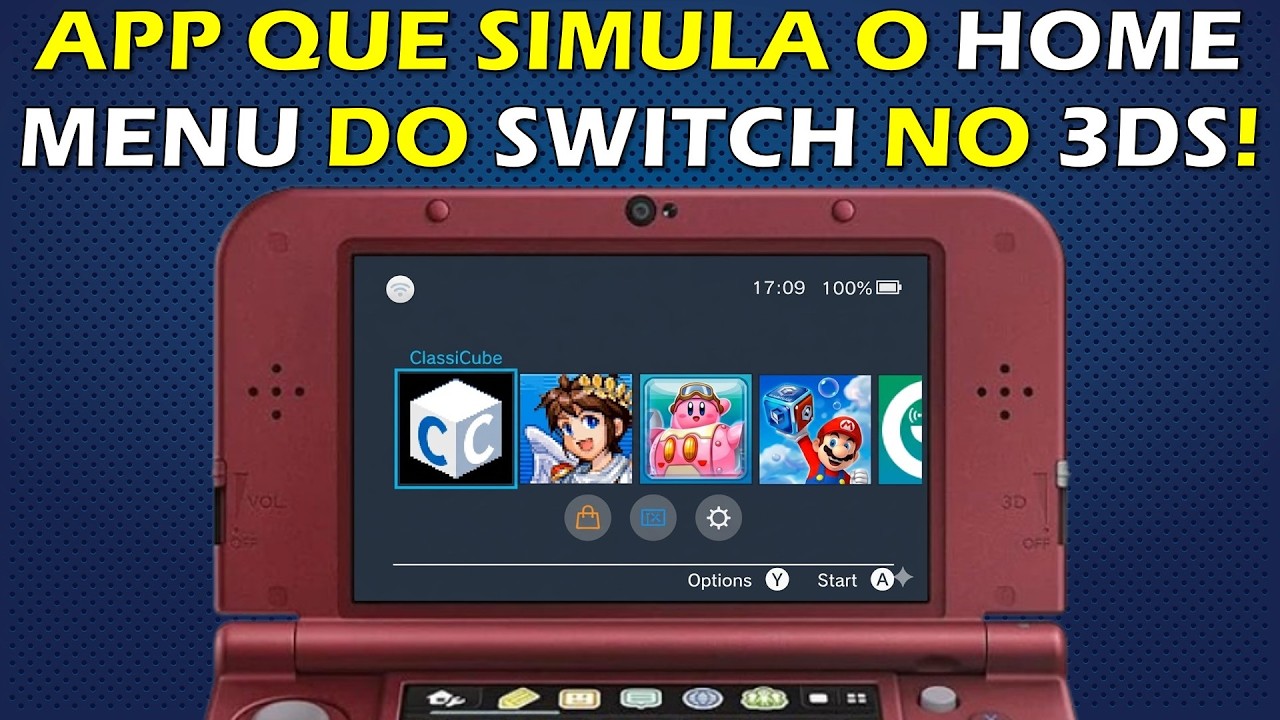 Nintendo Switch Home Menu on 3DS! Testing this small project