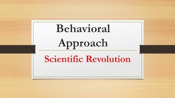 Scientific Revolution-Behavioral Approach |Approach to IR|