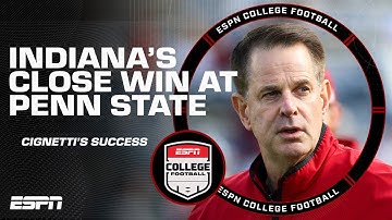 Are there CONCERNS for Indiana after escaping Penn State with a close win⁉️ (📍@ATT) | The CFB Show