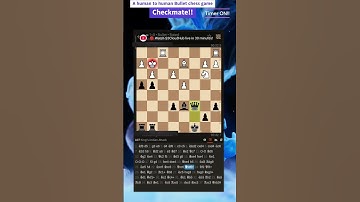 Human to Human Bullet chess game| Checkmate under 2 minutes  | Actual game with TIMER ON!