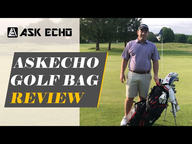 Askecho Golf EAGOLE LUX Stand Bag With Quality Leather/ Argyle Pink