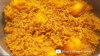 How To Cook Irish Potatoes Pilau Rice - Ugandan Food - Mom's Village Kitchen - African Food