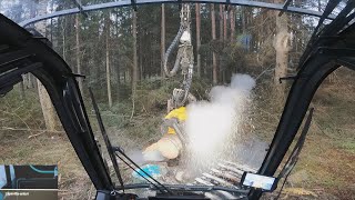 500 m3/ha puuta ja tukin katkonnan tarkastelua. (Lue videon lisätiedot.) Ponsse Scorpion K H7 AC FC