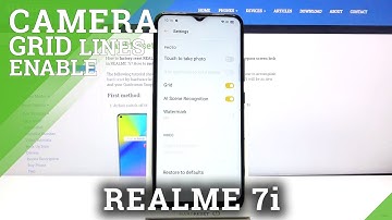 How to Turn on/off Camera Gridlines in Realme 7i – Camera Helplines