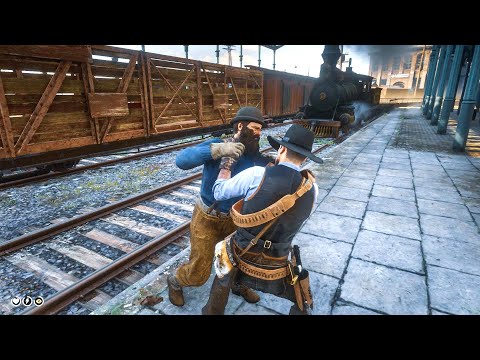 Pushing NPC's in front of a train is hilarious