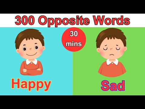 300 Opposite words in English | Antonym for kids | Children Learn Opposites #kidslearning #forkids