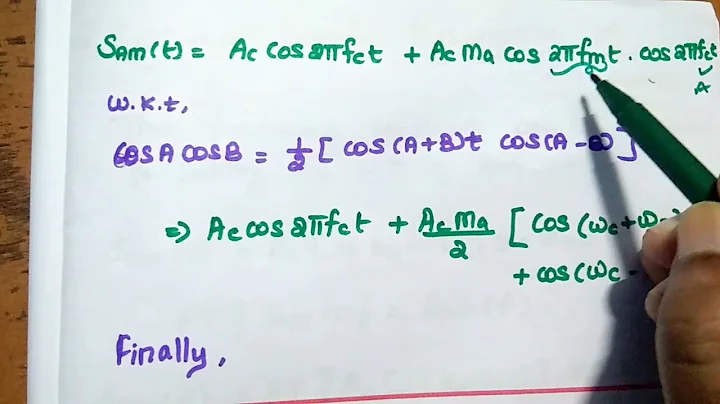 Amplitude Modulation - DSB/FC AM - Analysis of AM signal and Frequency Spectrum - Part 01