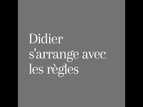 23 mai : Didier, la règle et l'équerre