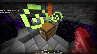 Ruined Portal at y level -42 in Minecraft Bedrock Edition