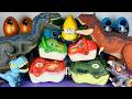 Jurassic World Unboxing Review Asmr Colorful Dinosaur T-rex Head Carnotaurus Mosa Spino Captivz Eggs