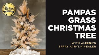 Boho Christmas Décor: Pampas Grass Christmas Tree with Spray Sealer✨