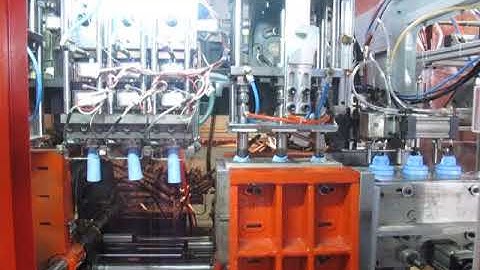 AUTO DEFLASHING  BLOW MOLDING MACHINE JM 80 DS 3 Cavity With Dome Cutter