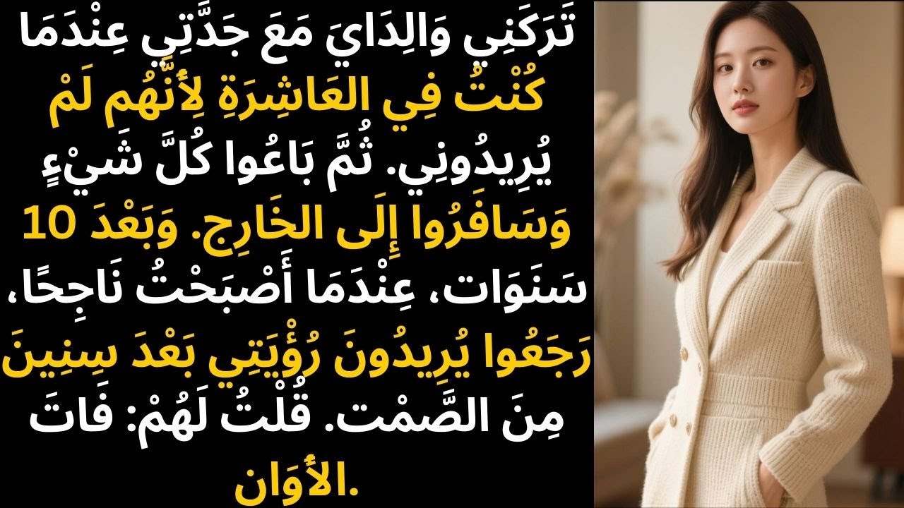 تركني والدَيّ مع جدتي لأنهما لم يريدا وجودي، وبعد عشر سنوات عادَا.