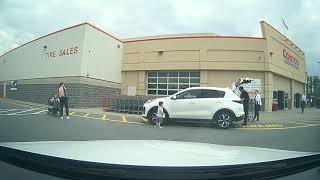 Driving to Costco at Legacy Place in Dedham, Massachusetts
