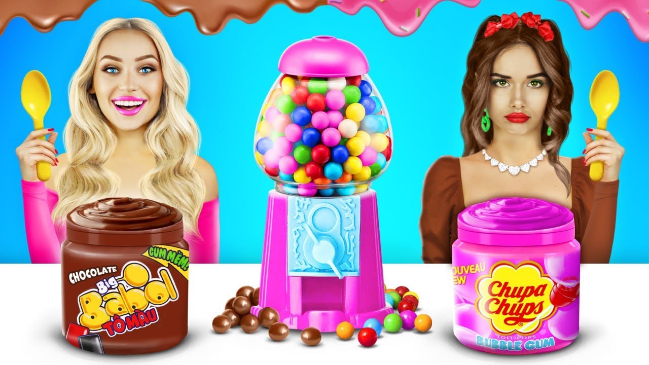 Mystery Candy Machine Challenge | Try no to Choose Wrong Mystery Box | Mukbang by RATATA CHALLENGE