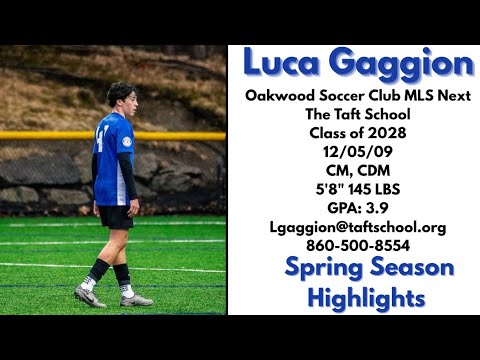 Luca Gaggion | Spring Season Highlights | Oakwood Soccer Club MLS Next