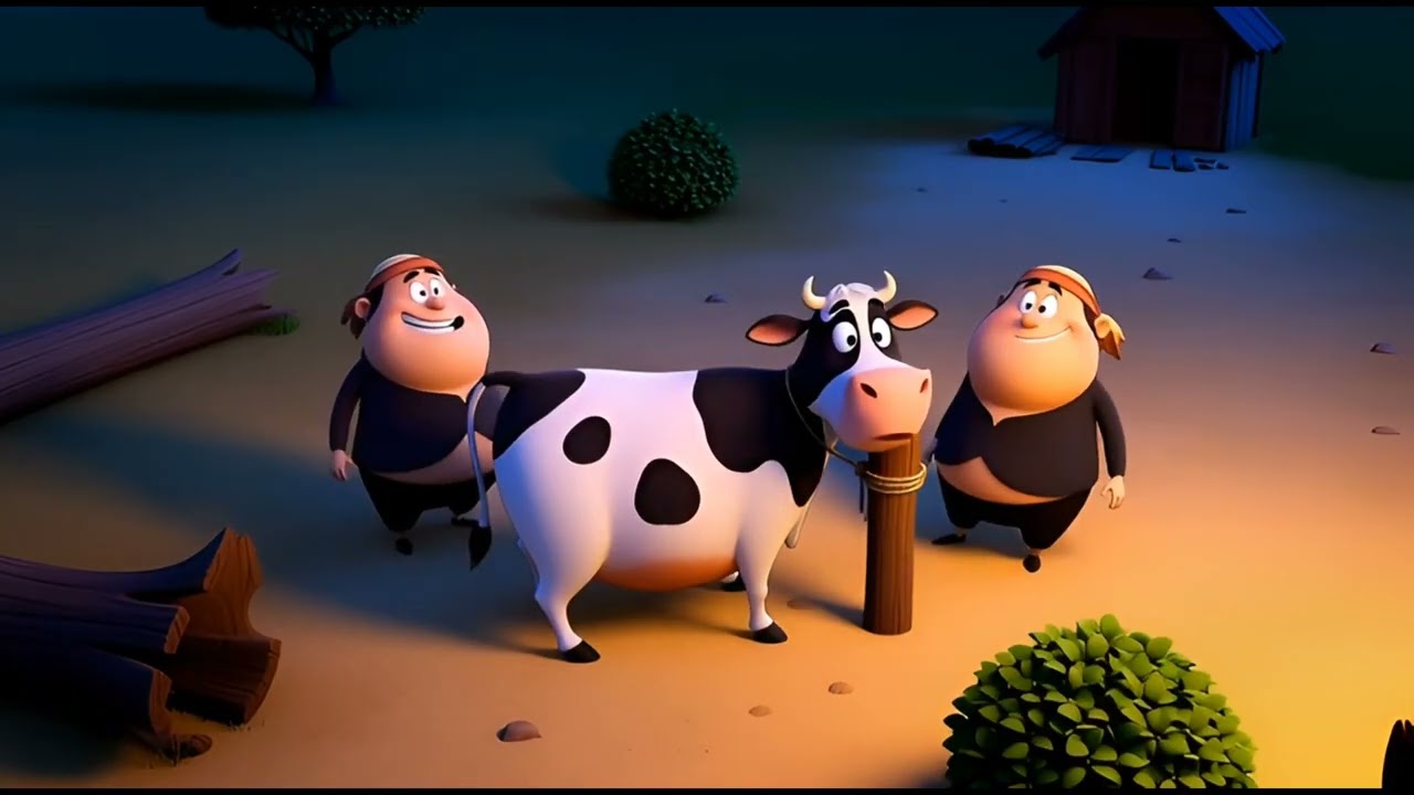 Old MacDonald had a farm story || lost horse and cow story 