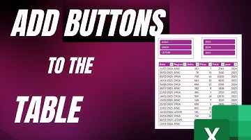 How to Add Slicers (Buttons) to a Table in Excel | Easy Data Filtering!