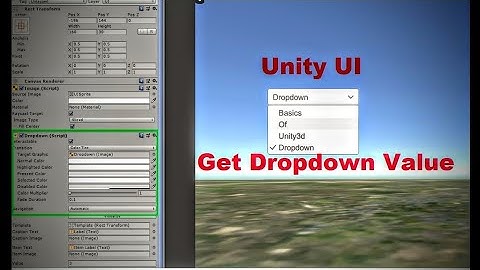 Unity3d How To - Unity UI Get Dropdown value