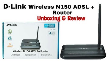 D - Link Wireless N150 ADSL2+Router Unboxing and Full Review , D-Link WiFi Router Configuration