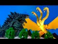 Godzilla earth vs void ghidorah an epic battle stop motion