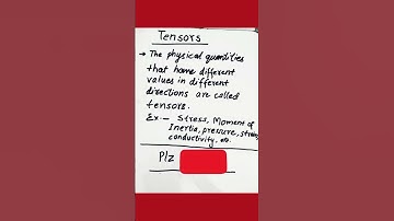 Tensors in Physics Explained