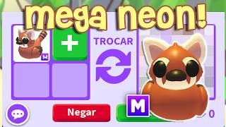 Trocando Patinho Panda-Vermelho Mega Neon (Mega Red Panda Ducky) Adopt Me!