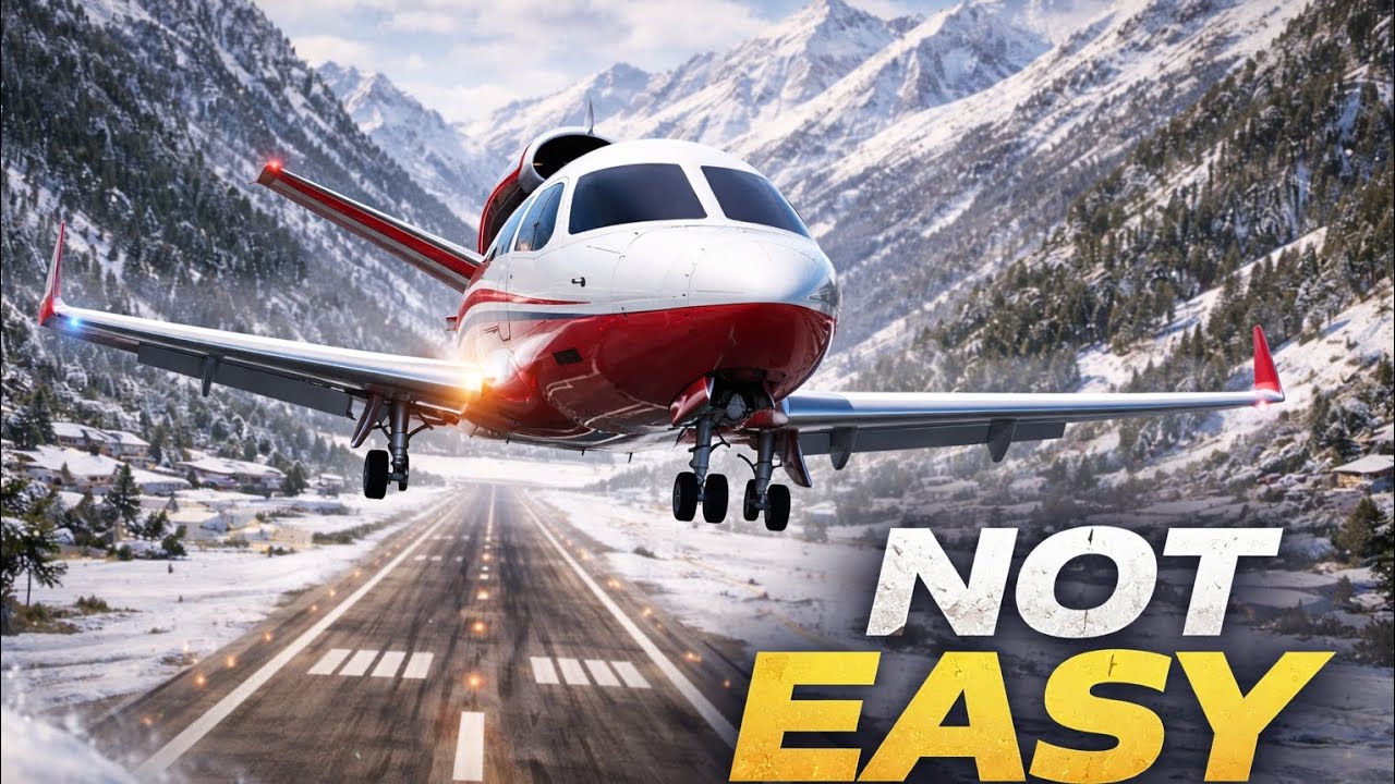 Посадка этого Vision Jet в Альпах была НЕПРОСТОЙ… (MSFS 2024) | INTESNSE Mountain Flying!