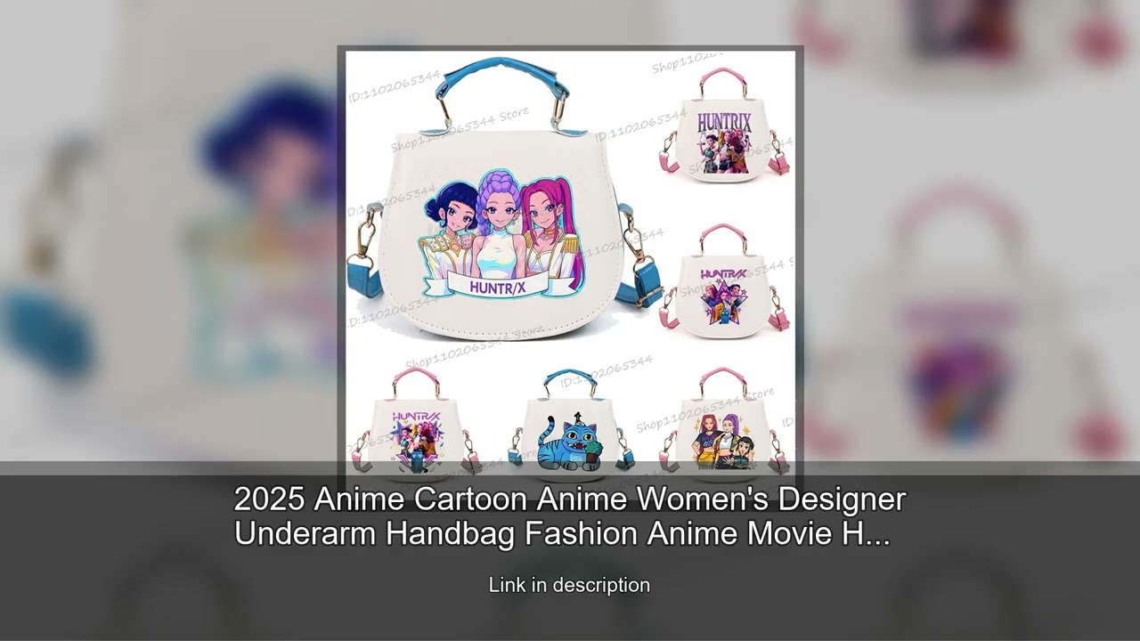 2025 Anime Cartoon Anime Women's Designer Underarm Handbag Fashion Anime Movie High Quality Gir