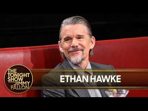 Ethan Hawke Shaved His Head for Blue Moon, Talks Sardi's Portrait & Making a Movie with Will Ferrell