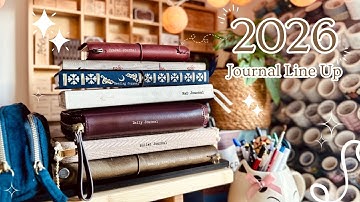 2026 Journal Lineup ✨ All the Planners & Journals! (BUJO, Hobonichi, Junk Journal & More)
