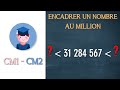 Encadrer un nombre entier au million  cm1 cm2  petits savants