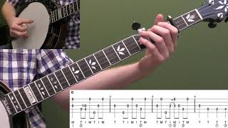 Roll In My Sweet Baby's Arms (Backup) | Beginner Bluegrass Banjo Lesson With Tab