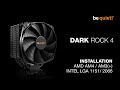 Installation: Dark Rock 4 (AMD & Intel) | be quiet!