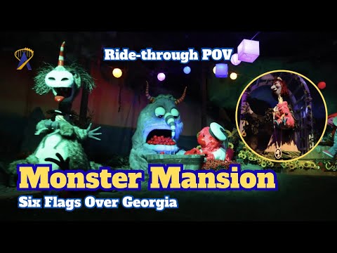 Full Ride Through Monster Mansion - Six Flags Over Georgia! 🚤