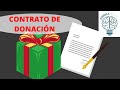 EL CONTRATO DE DONACIÓN